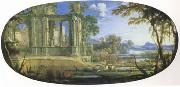 Pierre Pater The Elder Fantasti Landscape with Ruins (mk05) oil painting on canvas